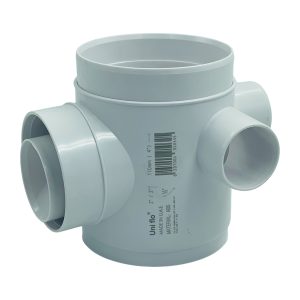 Gully Trap (Floor Drain) 4” x 3” x 2” x 1 ½” White