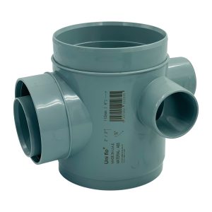 Gully Trap ( Floor Drain) 4” x 3” x 2” x 1 ½” Grey